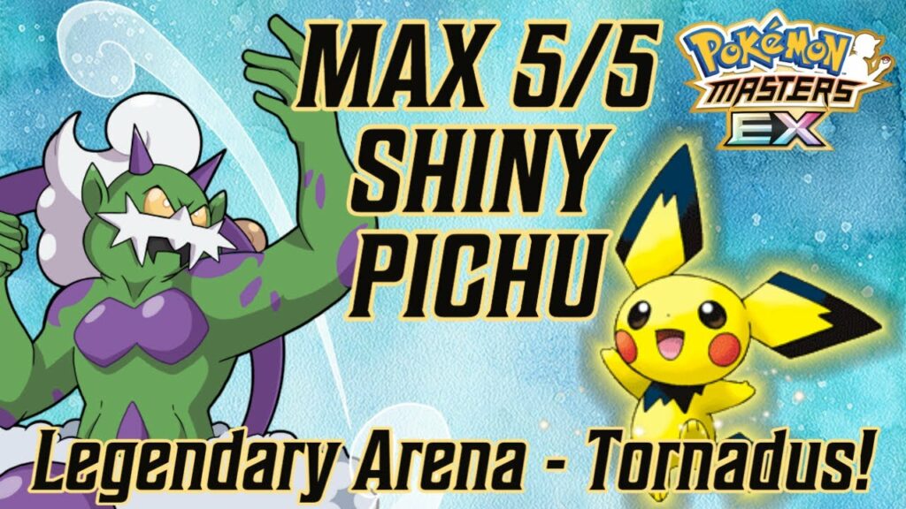 SHINY PICHU v Tornadus Legendary Arena | POKEMON MASTERS EX
