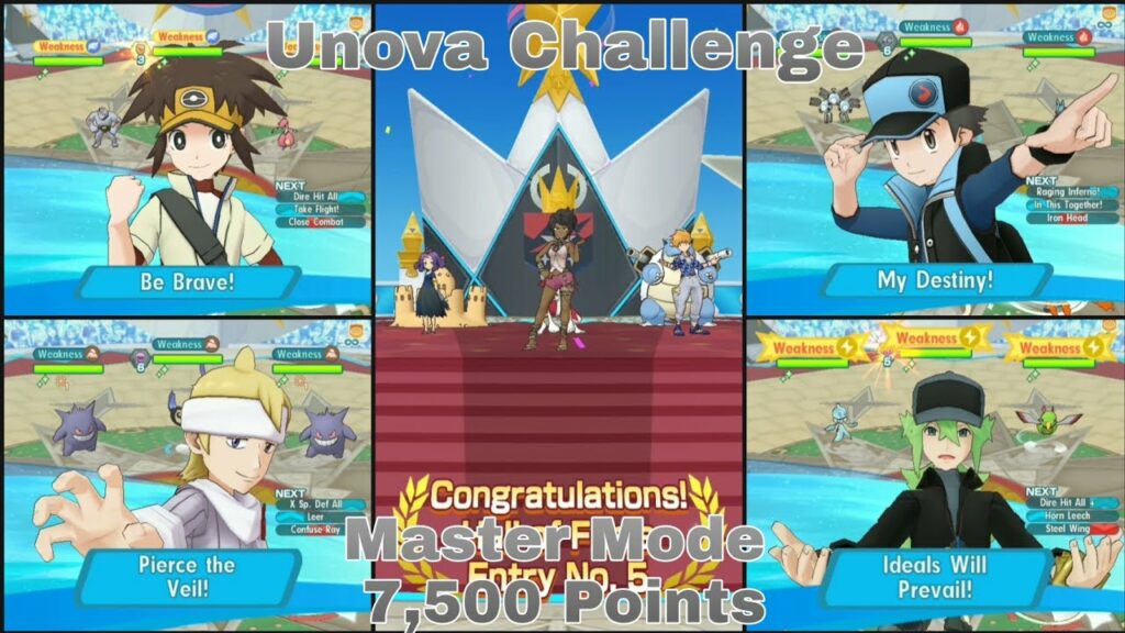 Pokemon Masters EX | Another Easiest Week | Unova Challenge | Master Mode 7,500 Points | S1 W4