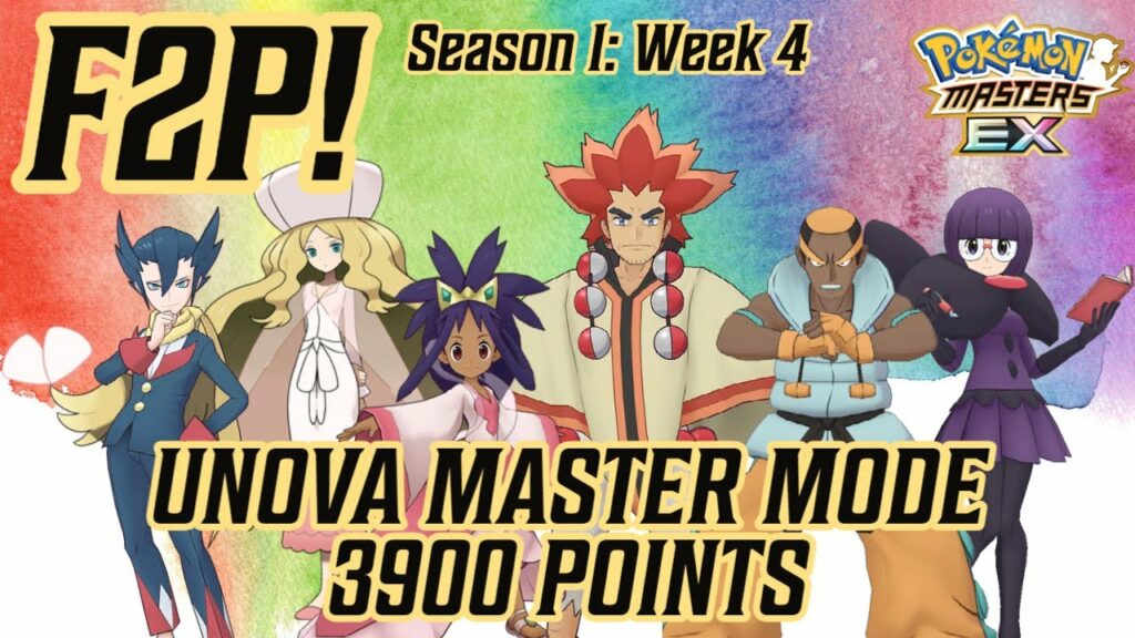 F2P Unova Master Mode - 3900 Points - Week 4 | POKEMON MASTERS EX