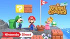 Super Mario Bros. themed furniture and fashion items are coming to Animal Crossing: New Horizons! After downloading the free update on 2/25.