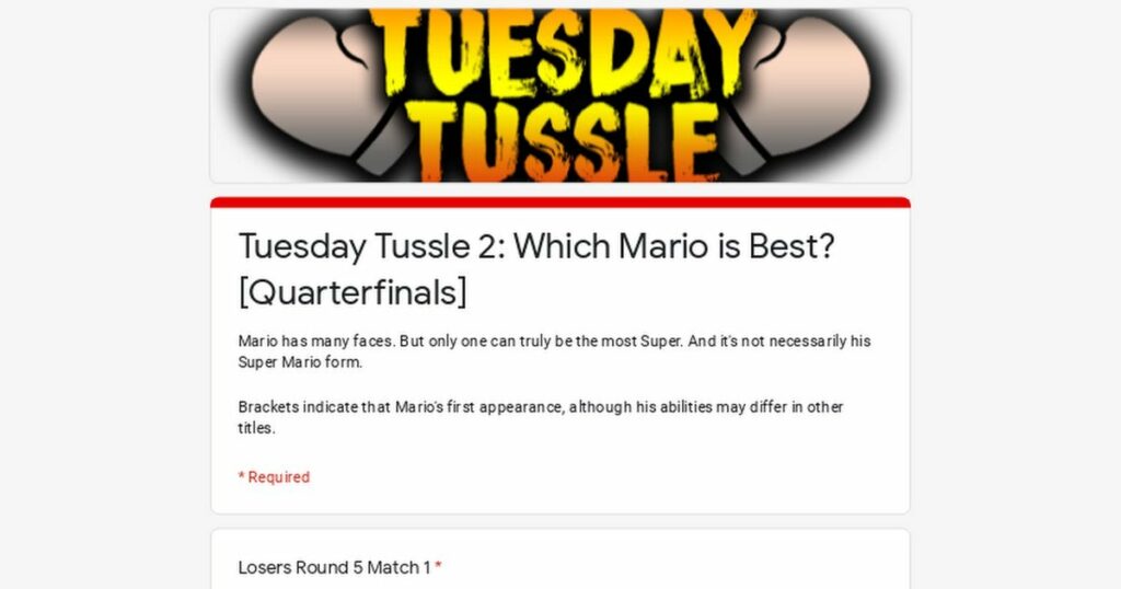 Who is the Superest Mario of all time? Vote now in the Tuesday Tussle! [Quarterfinals]