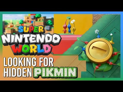 Hidden Pikmin in Super Nintendo World!