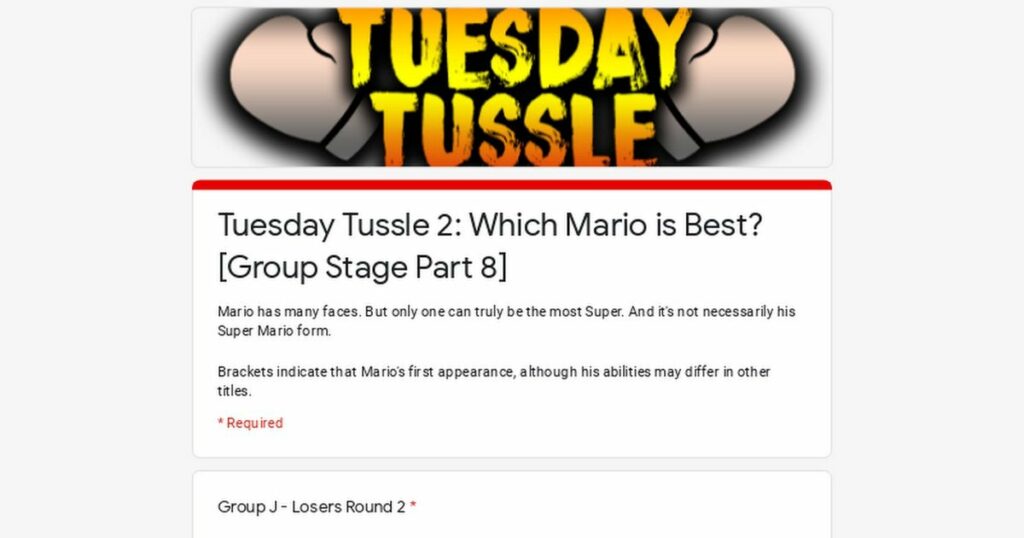 Who is the Superest Mario of them all? Vote now in the Tuesday Tussle [Group Stage Part 8 of 8]