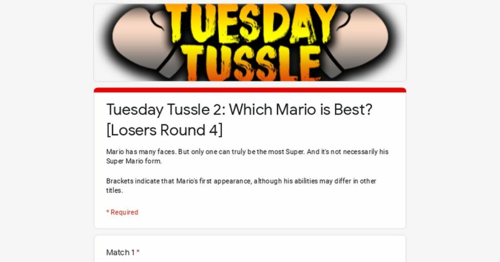 Who is the Superest Mario of all time? Vote now in the Tuesday Tussle! [Losers Round 4]