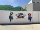 Super Nintendo World themed construction walls go up at Universal Studios Hollywood