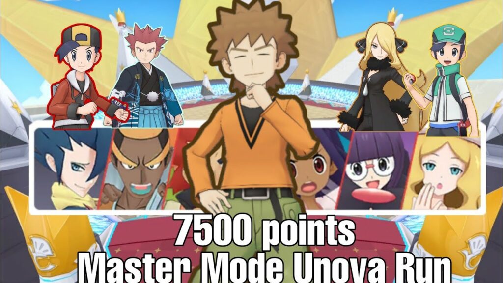 7.5k points Master Mode Champion Stadium Unova last week Pokemon Masters EX