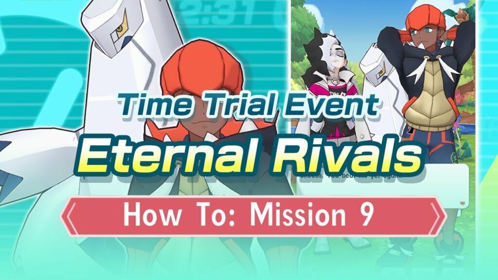 [Pokemon Masters EX] MISSION 9: 3 STEEL SYNC PAIRS UNDER 1:35 | Time Trial Event - Eternal Rivals