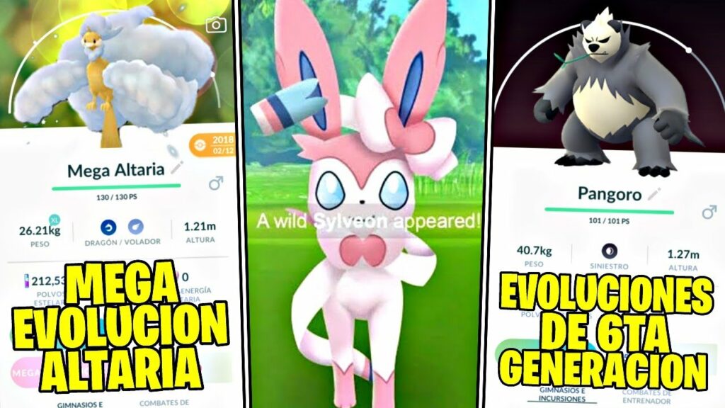LLEGA SYLVEON A POKEMON GO + NUEVAS EVOLUCIONES DE 6TA GENERACION & NUEVA MEGA EVOLUCION!