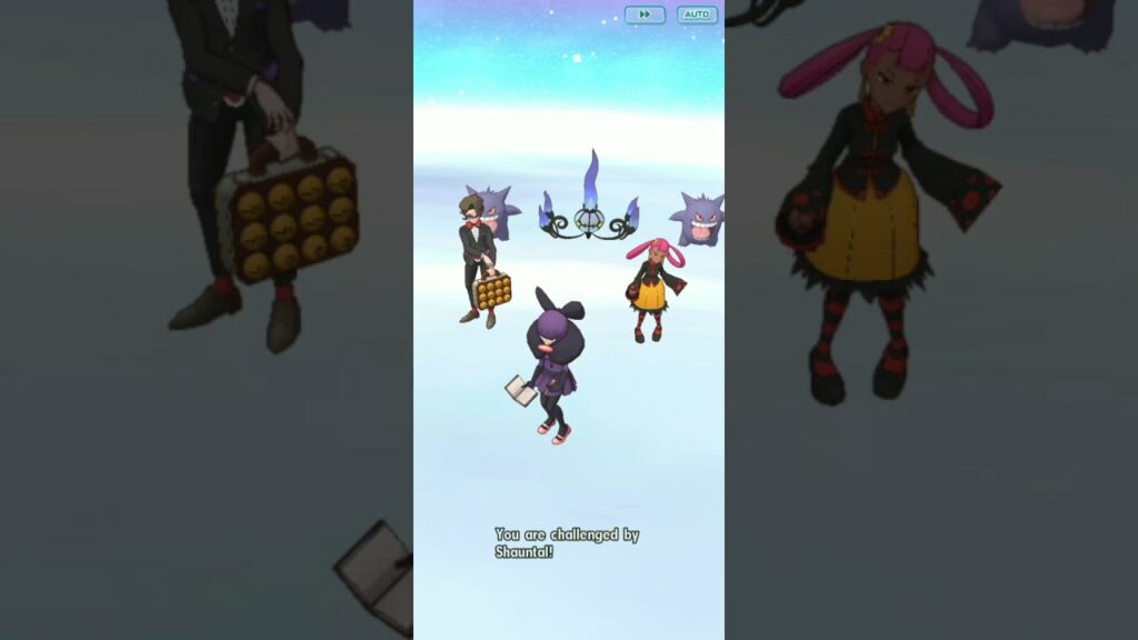 pokemon masters Champion Stadium: Vs Shauntal (master mode)