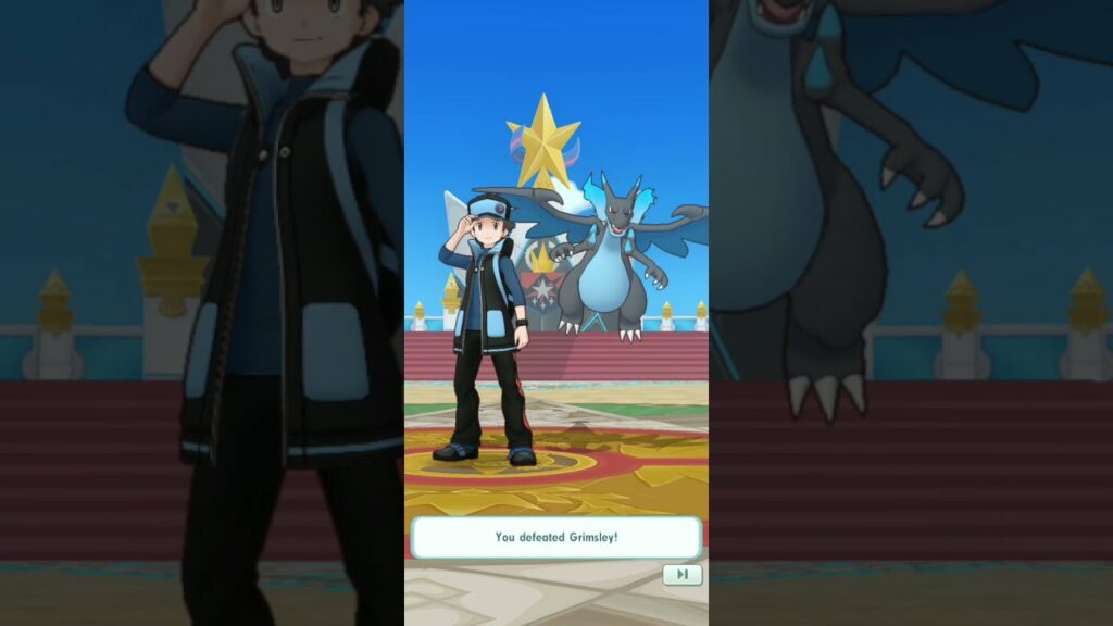 pokemon masters champion Stadium: Vs Grimsley (master mode)