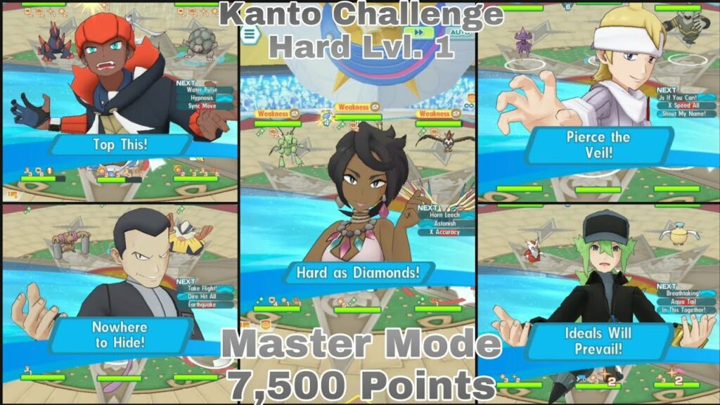 Pokemon Masters EX | Kanto Champion Stadium Master Mode 7, 500 Points | S7 W1