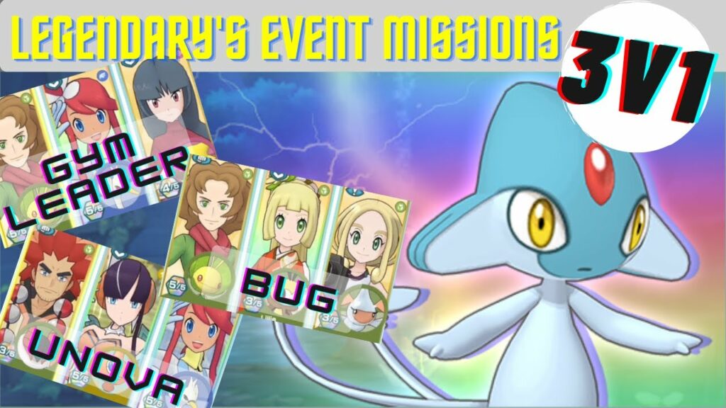 Playthrough - Azelf's Event Missions 3v1 | Legendary Arena | Pokemon Masters