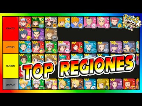 TIER LIST COMPIS REGIONALES - TOP REGIONES - Pokemon Masters Ex