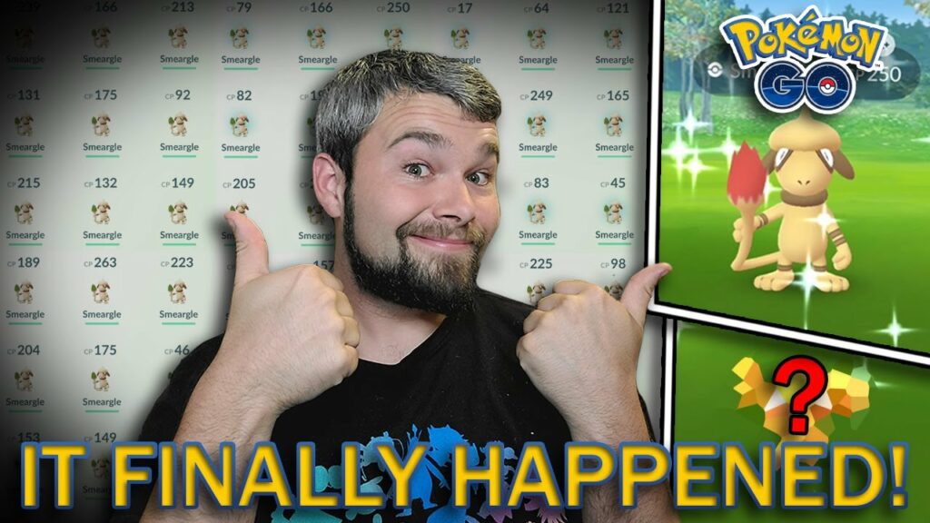 WE DID IT! SHINY SMEARGLE FINALLY CAUGHT! (Pokemon GO)