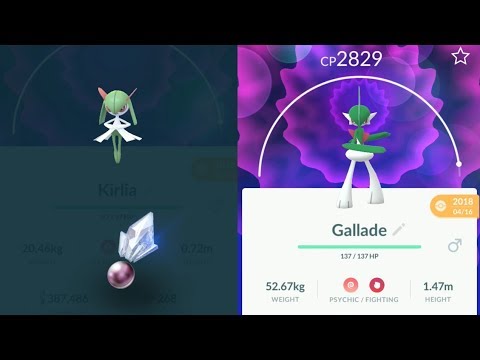 Evolving Kirlia into Gallade - Pokemon Go Gen 4 Evolution