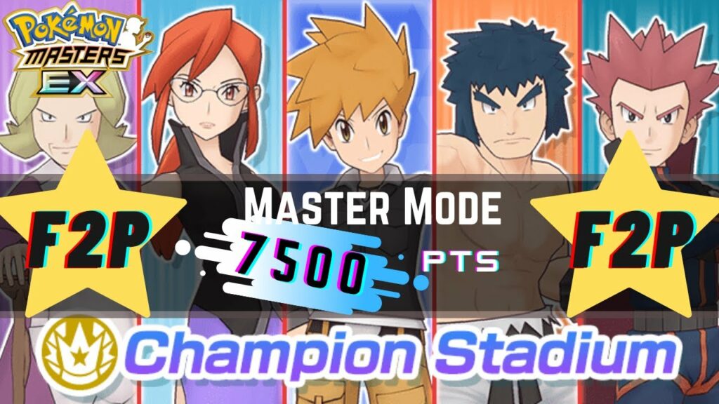 7500 F2P Friendly | Master Mode | Kanto Challenge - Week 37 | Champion Stadium | Pokemon Masters EX