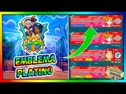 EMBLEMA DE PLATINO - MISION LIDERES DE GIMNASIO - Pokemon Masters Ex