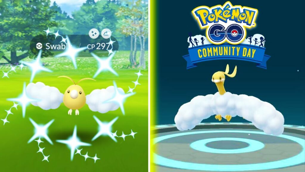 NEW SWABLU COMMUNITY DAY EVENT IN POKEMON GO! Shiny Boosted Swablu & Mega Altaria
