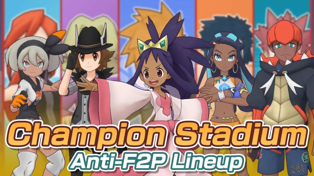 [Pokemon Masters EX] ANTI-F2P RUN | 7500 Points Master Mode | Champion Stadium - Wave 38