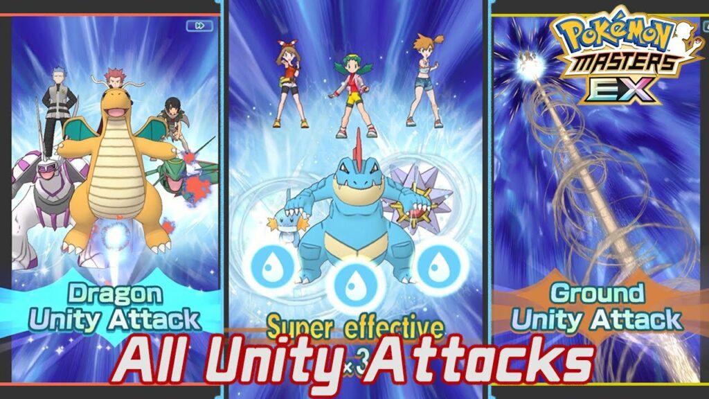 ALL TYPE UNITY ATTACKS | POKEMON MASTERS EX