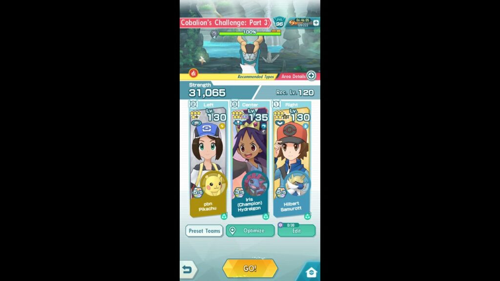 Pokemon Masters - Legendary Arena Cobalion VH - Hydreigon, Samurott, Pikachu