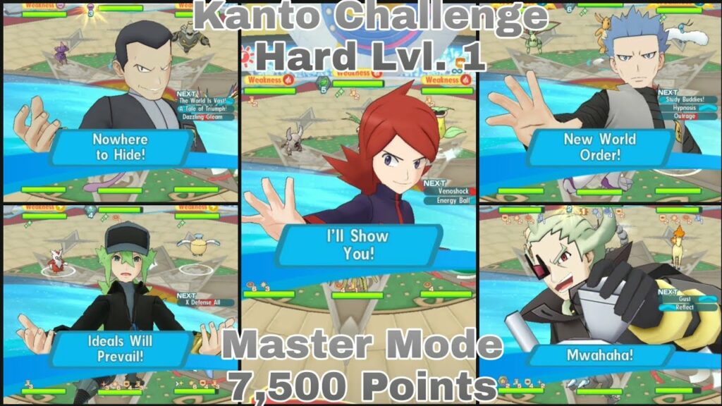 Pokemon Masters EX | Kanto Champion Stadium Master Mode 7,500 Points | S7 W4