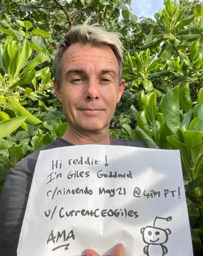 Giles Goddard, the first foreign employee at Nintendo Japan and programmer on Star Fox, 1080 Snowboarding, and more doing AMA May 21st at 4PM PT!