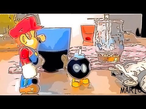 Mario vs vs mini 4wd - Stop Motion Animation
