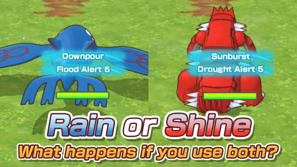 [Pokemon Masters EX] WILL IT RAIN? WILL IT BE SUNNY? USING KYOGRE AND GROUDON TOGETHER