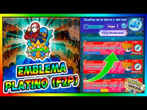 EMBLEMA PLATINO (F2P) - EVENTO KYOGRE y GROUDON - Pokemon Masters Ex