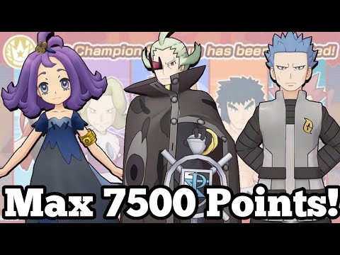MAX 7500 Points! Champion Stadium Kanto Challenge Master Mode | Pokemon Masters EX