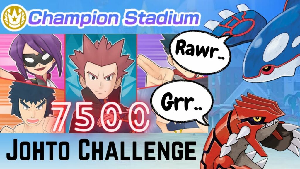 Playthrough - 7500 Pts Freestyle | Champion Stadium: Johto Challenge - Week 40 | Pokemon Masters EX