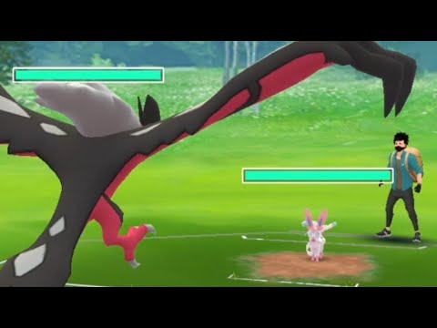 Sylveon v/s yveltal || epic battle challenge pokemon go.