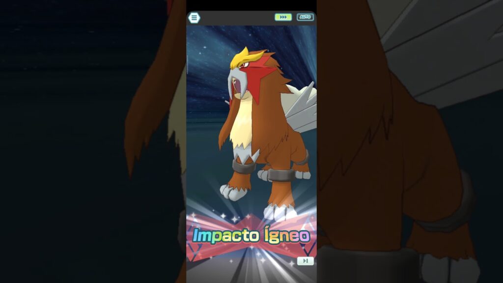 Groudon destroza a Entei Combate Legendario Pokemon Masters EX