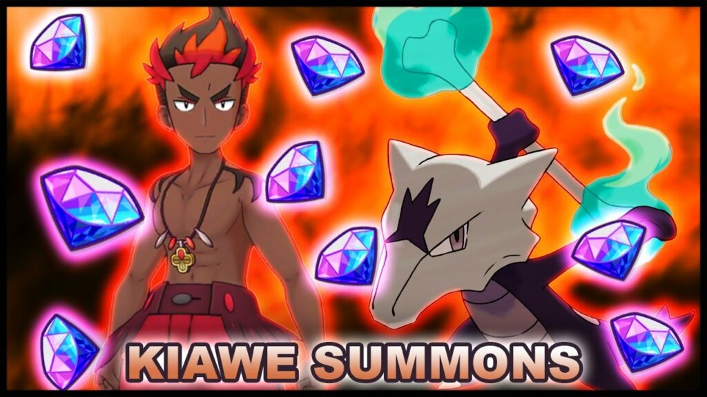 THE GREATEST POMA SUMMON VIDEO ON YOUTUBE! Kiawe & Alolan Marowak Summons! | Pokemon Masters EX