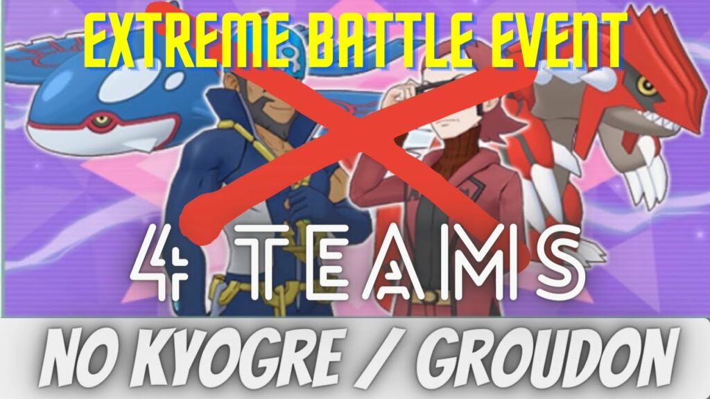 4 Teams WITHOUT Kyogre & Groudon | Extreme Battle Event: Ancient Brawl | Pokemon Masters EX