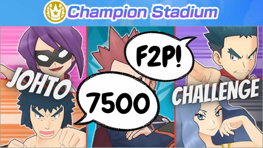 F2P Friendly 7500 Pts | Champion Stadium: Johto Challenge - Week 41 | Pokemon Masters EX