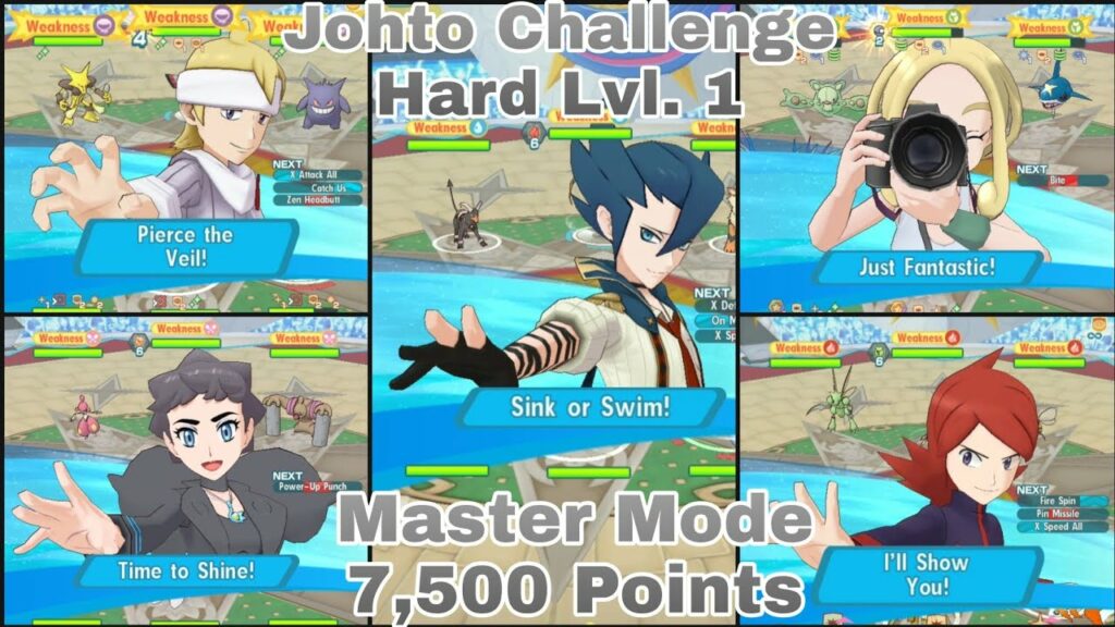 Pokemon Masters EX | Johto Challenge Master Mode 7,500 Points | S4 W3