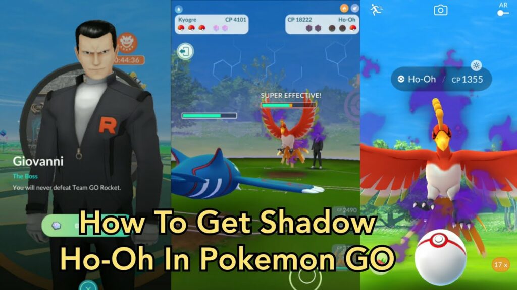 HOW TO GET SHADOW HO-OH IN POKEMON GO - COMPLETE GIOVANNI SPECIAL RESEARCH