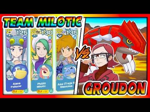 TEAM MILOTIC vs GROUDON (SUPEREXPERTO) - Pokemon Masters EX