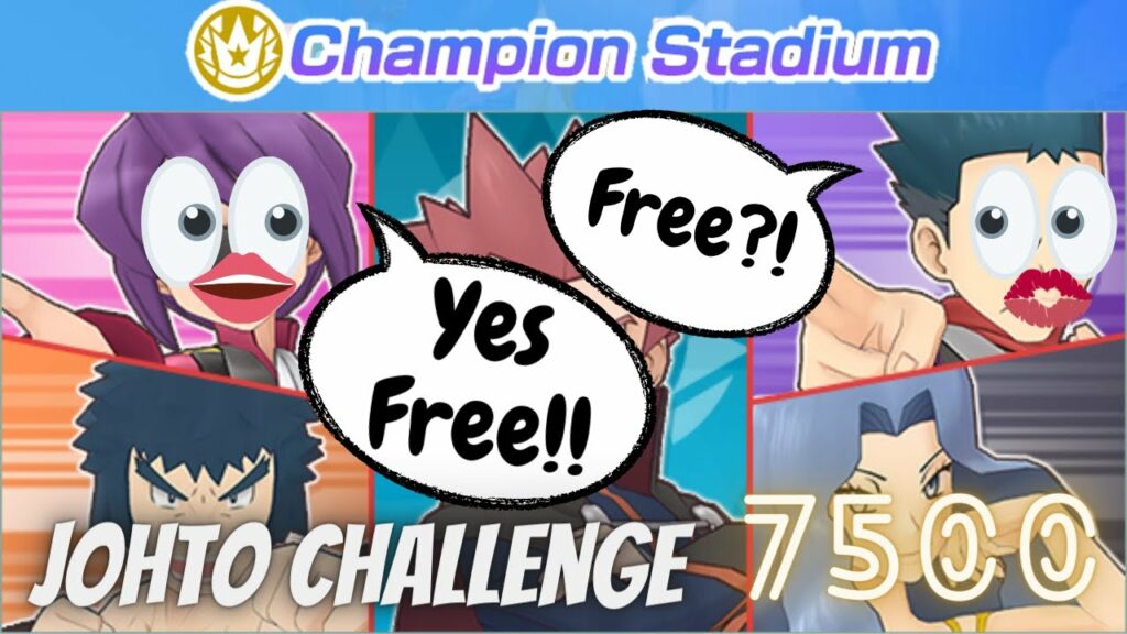 F2P Friendly 7500 Pts | Champion Stadium: Johto Challenge - Week 43 | Pokemon Masters EX