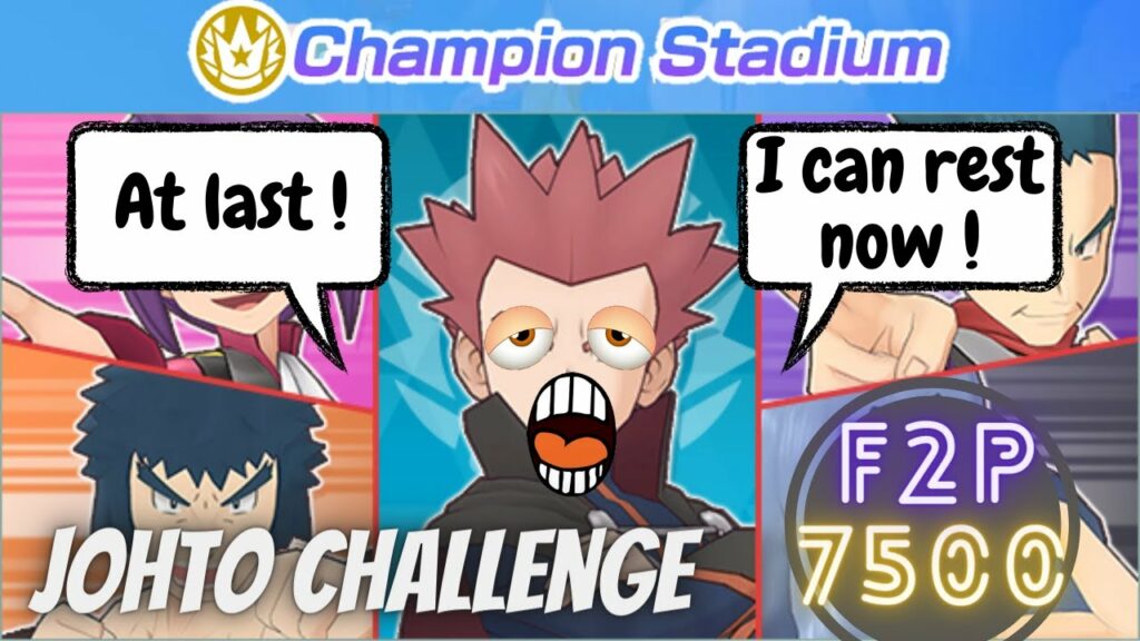 F2P Friendly 7500 Pts | Week 44 Champion Stadium: Johto Challenge | Pokemon Masters EX