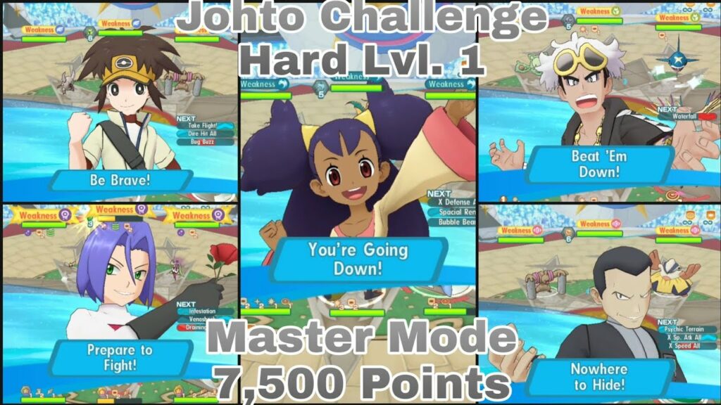 Pokemon Masters EX | Johto Champion Stadium Master Mode 7,500 Points | S4 W5