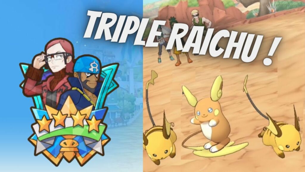 Showcase - Triple Raichu Team | Masters of Land and Sea: Battle Chalenge! Round 2 | Pokemon Masters