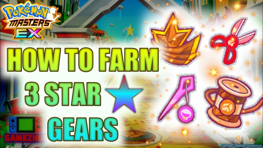 How To Farm 3 Star Gears - Pokemon Masters EX | Gears/Materials/Unlock Level Cap/Level Up | Hindi