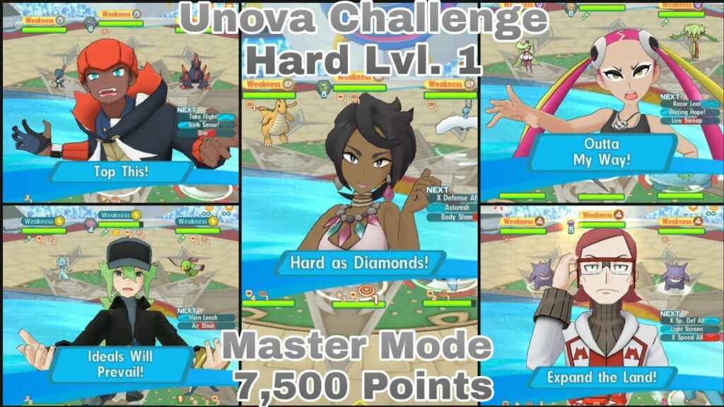Pokemon Masters EX | Unova Champion Stadium Master Mode 7,500 Points |S2 W1