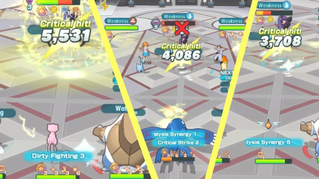 Thunder Comparison - Pokemon Masters EX (Battle Villa Hall 29 - VS Shauntal)