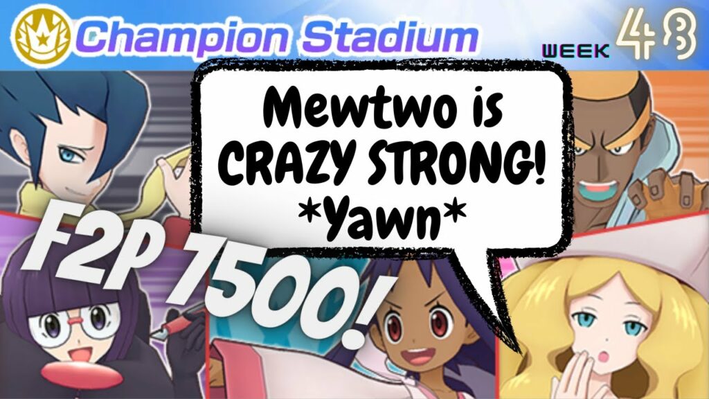 F2P Friendly 7500 Pts | Week 48 Champion Stadium: Unova Challenge | Pokemon Masters EX