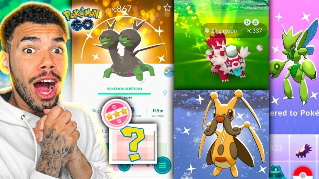 PEGUEI 14 SHINIES RARISSIMO EM 6 HORAS - POKEMON GO | Cris |