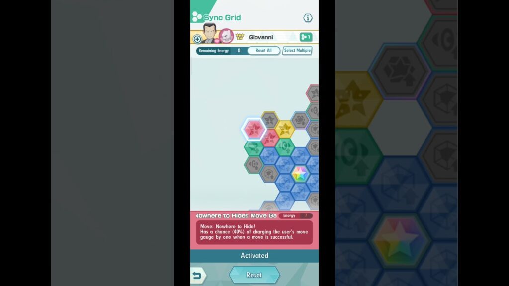 Pokemon Masters Ex Giovanni &Mewtwo Sync Grid